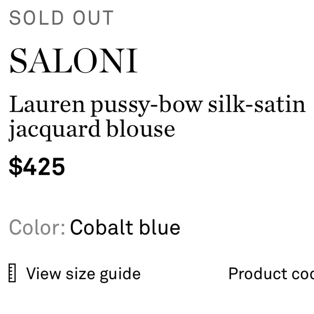 ❤️ SALONI Silk Satin Jacquard Top - Picture 14 of 14